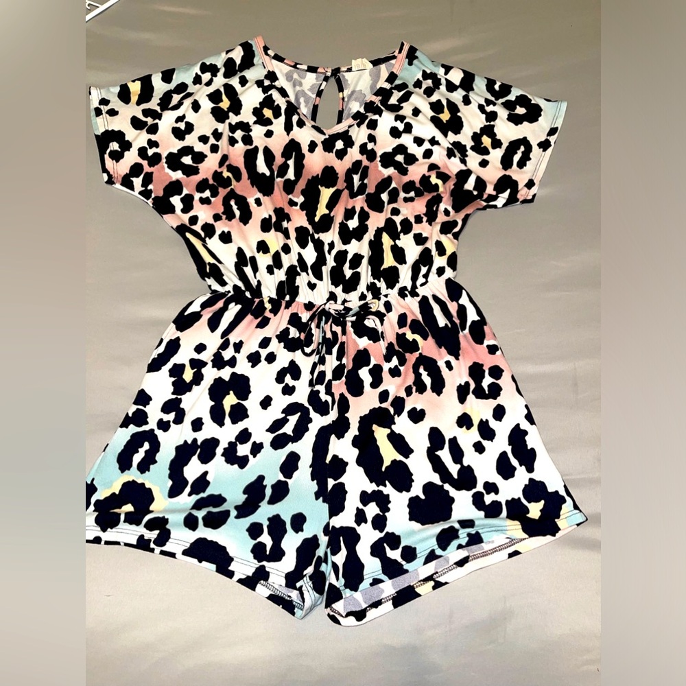 BiBi romper pastel animal print XL